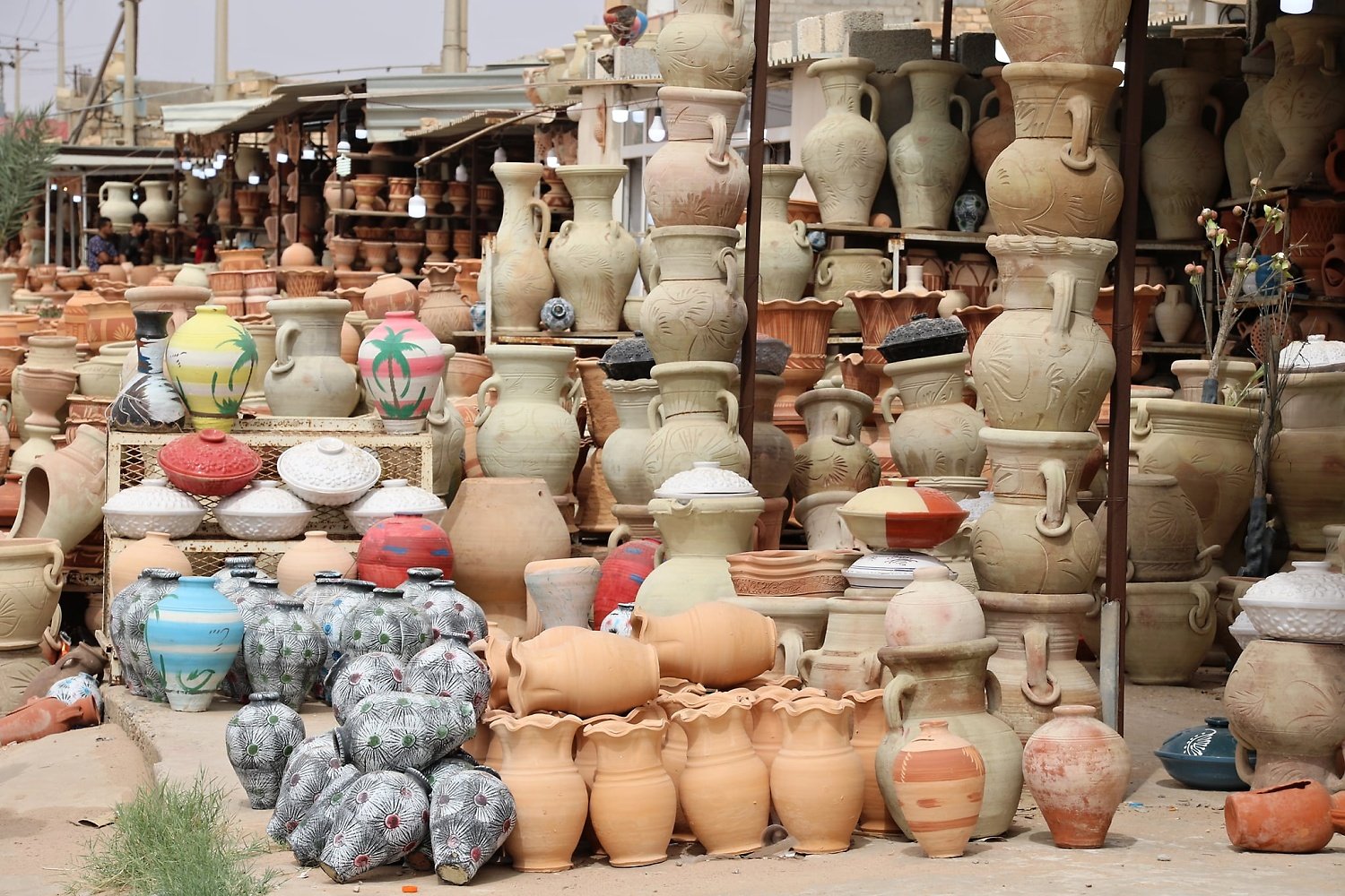 Traditional pottery market in Gharyan Libya
