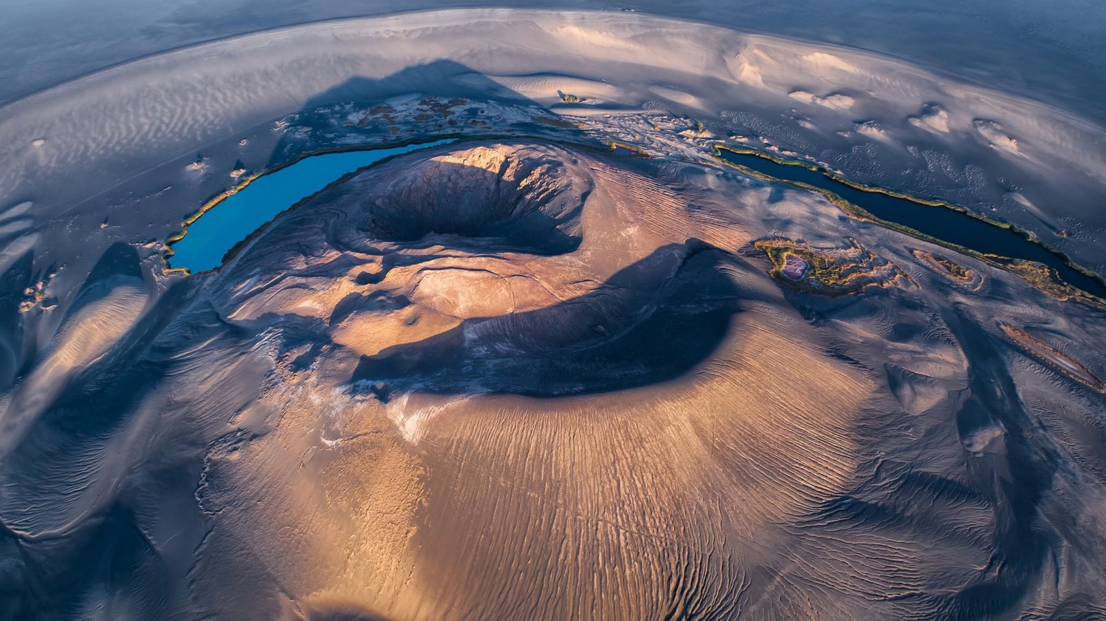 Places to Visit in Libya aerial view of Waw al-Namus