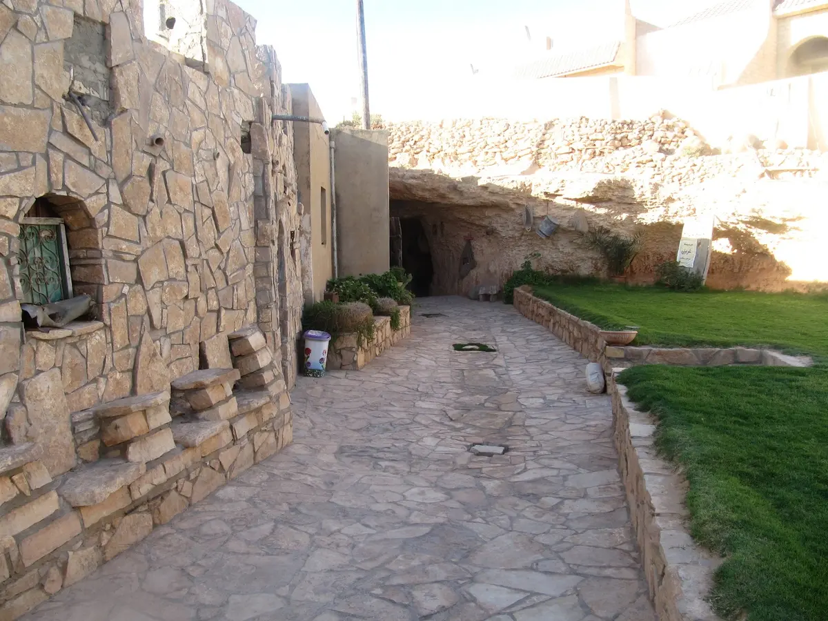 Traditional underground house entrance in Gharyan Libya