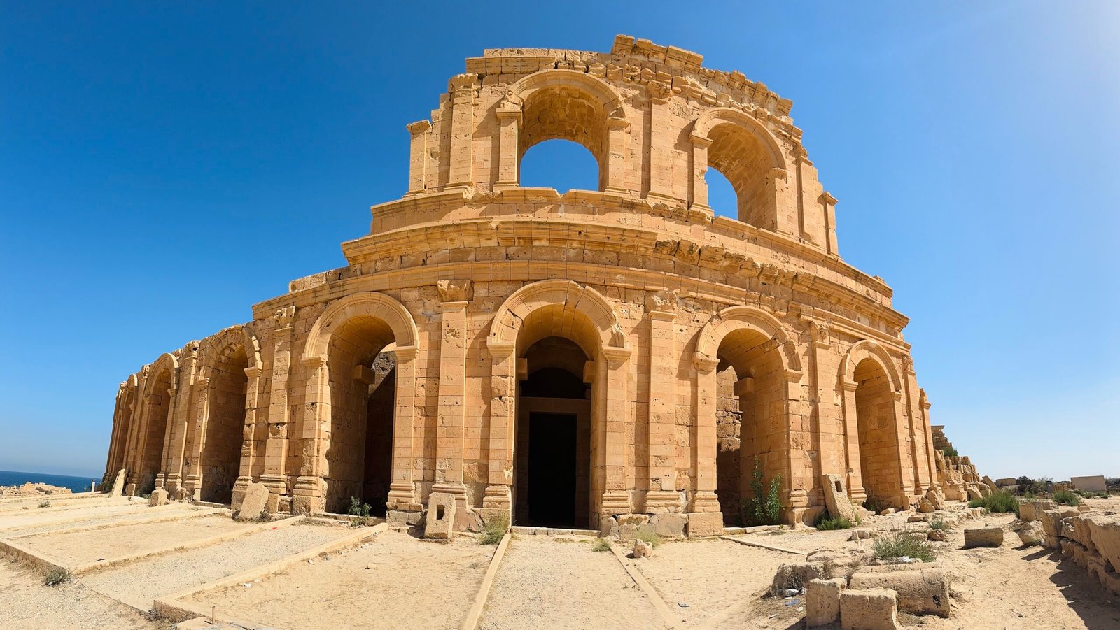 Archaeological remains at Sabratha Libya